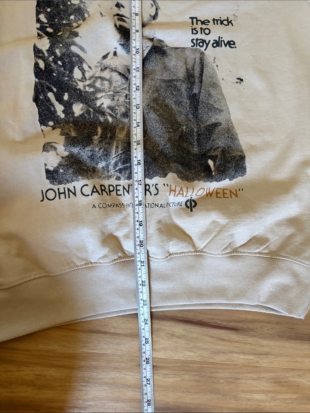 Michael Myers Graphic Crewneck Sweater - Beige - Picture 7 of 8